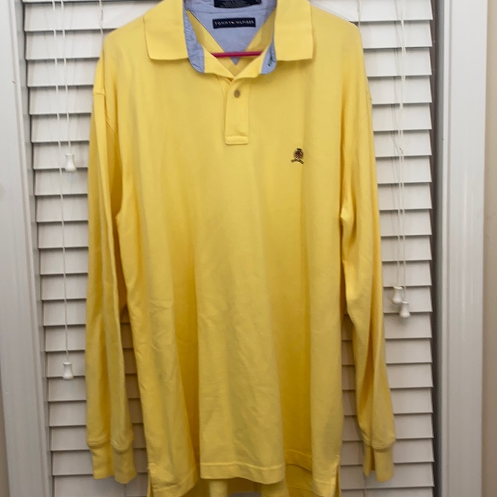 Men’s Tommy Hilfiger long sleeve polo shirt XL